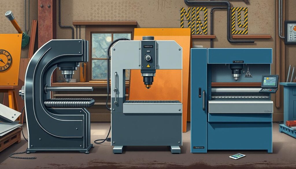 automatic bending machine, hydraulic bending machine, manual bending machine, bending machine comparison